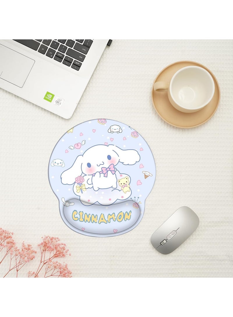 General Cute cinnamoroll mouse pad with wrist rest support, anime desktop accessories, office supplies, ergonomic desk laptop mouse pads  - Image 2