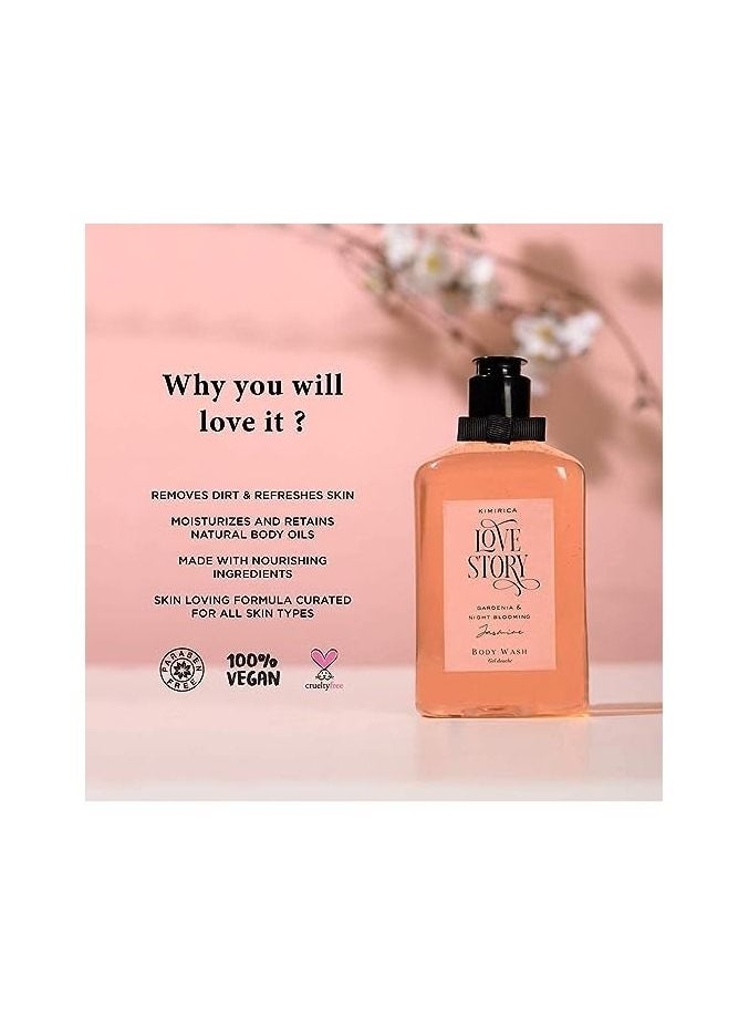 KIMIRICA - Kimirica Love Story Summer Body wash Gentle Exfoliating Shower Gel - Image 1