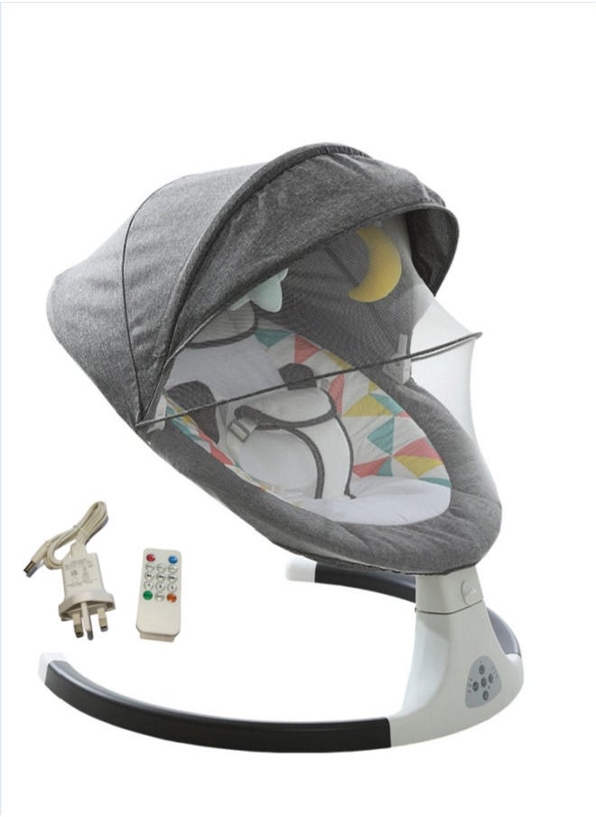 XiuWoo - Baby Durable Electric Portable Rocking Bouncer Chair With Mosquito Nets/Pillows/Hanging Toys For Children - Image 1