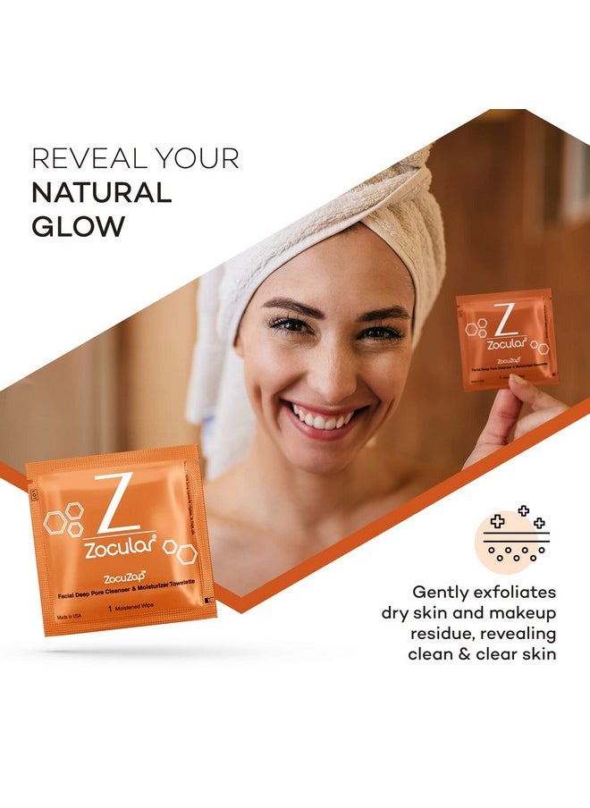Zocular - Zocuzap Facial Wipes Moisturizing Acne Wipes For Women And Men For Breakouts Sensitive Skin And Oily Skin 30 Ct - Image 1