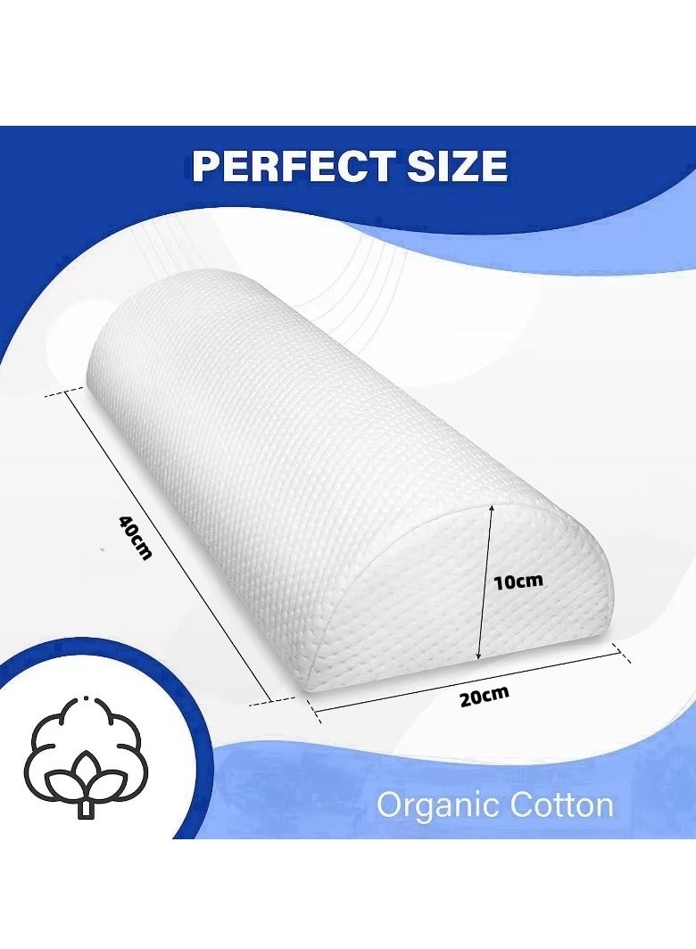 Half Cylindrical memory foam Leg Pillow Office Decor Knee Pads Wedge Pillow Back Leg Cushion Knee Bolster Pillow Comfortable Waist Pillow Bed Lumbar Pillow Neck Cushion Footrest Pillow Portable ﻿ - Image 2