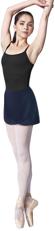 Bloch Dance Womens Vera Georgette Ballet Wrap Skirt Navy One Size - Image 3