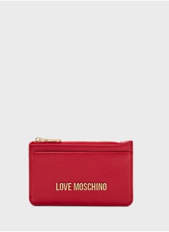 Love Moschino Logo Detailed Zip Over Wallet  - Image 1