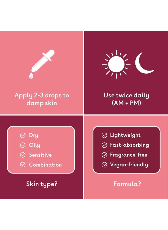 كيو+إيه سيروم وجه بحمض الهيالورونيك كيو + ايه سيروم حمض الهيالورونيك فائق الترطيب لبشرة صحية وممتلئة. 30 مل - Image 3