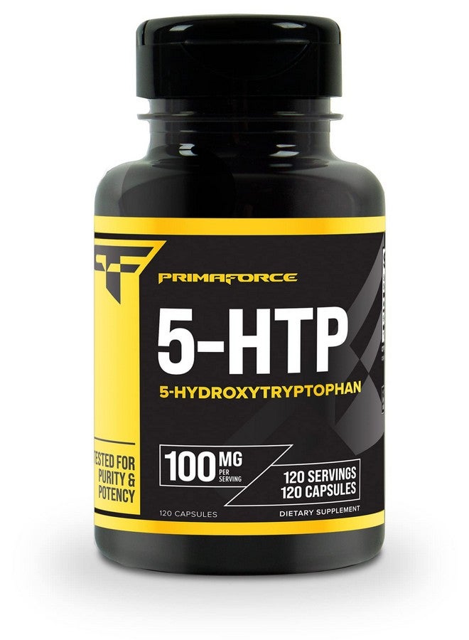 Primaforce 5-HTP 100mg Supplement, 120 Capsules, 100mg Per Serving, 5-Hydroxytryptophan - Image 1