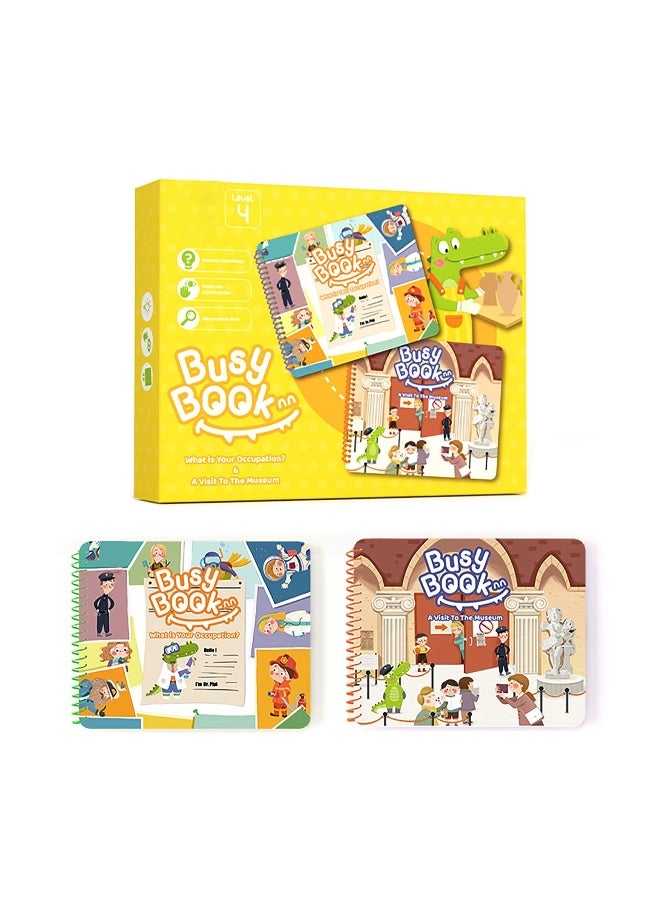 Early Education Busy Book for Kids, Toddler Early Learning Busy Book, Kindergarten/ Prek/ Preschool Learning Activities,  Educational Toys for 3 Years Old + Boys and Girls Develops Fine Motor Skills  - Image 1