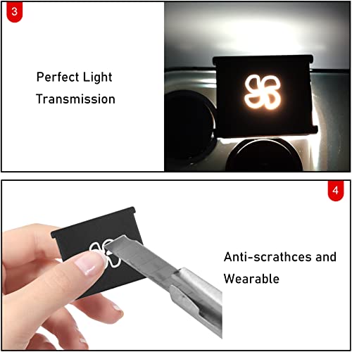 Jaronx Compatible with Mercedes Benz AC Button Replacement, Climate Control AC Fan Speed Button Cover for C W204, GLK X204, ML W166, G Class, GLE,SLS,CLS,SLC,SL (Fan Speed-7) - Image 5
