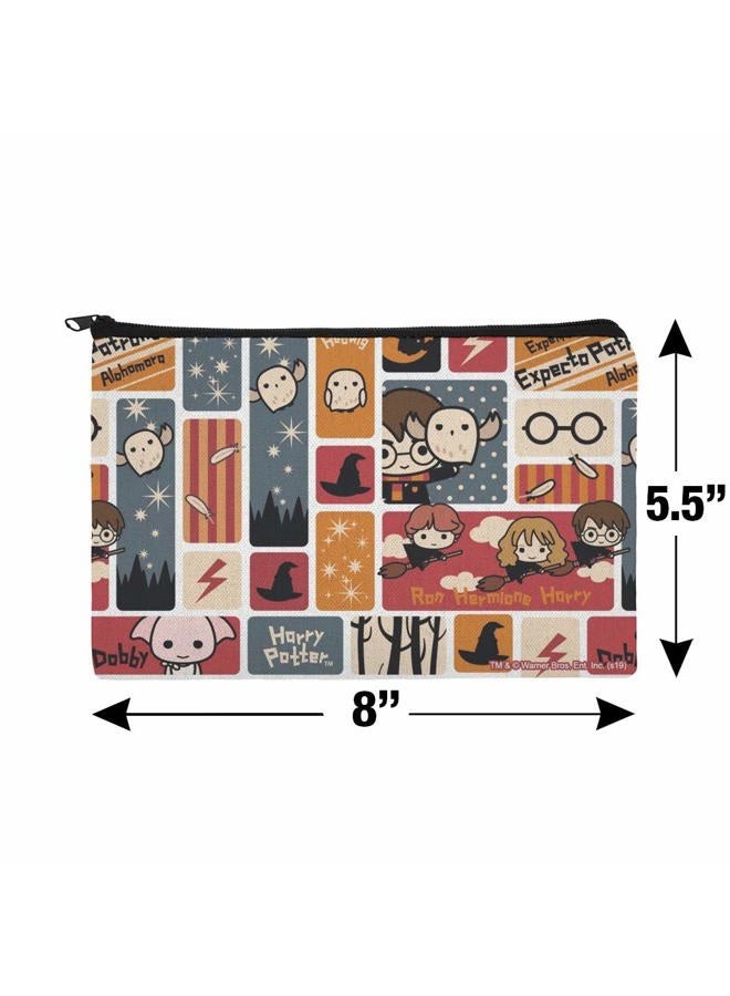 GRAPHICS & MORE Harry Potter Cute Chibi Pattern Makeup Cosmetic Bag Organizer Pouch - Image 4