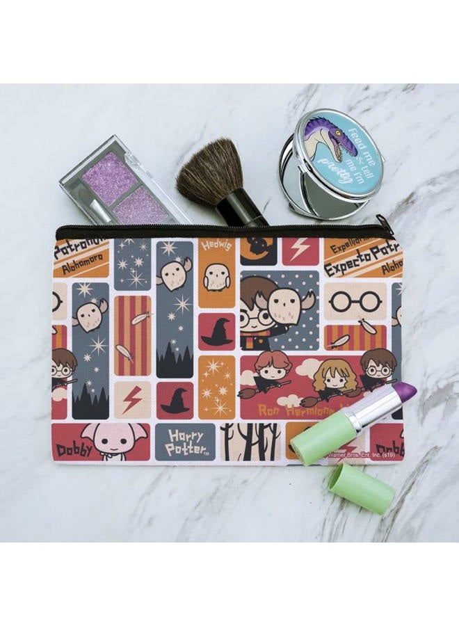 GRAPHICS & MORE Harry Potter Cute Chibi Pattern Makeup Cosmetic Bag Organizer Pouch - Image 2