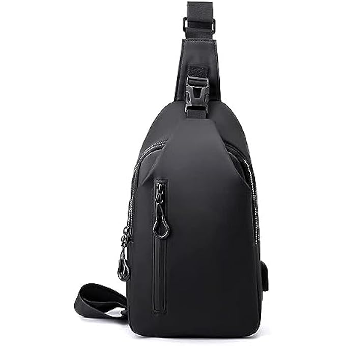 BELLSBERRY Sling Crossbody Backpack Bag Waterproof Shoulder Backpack Chest Bags Casual Daypack with Slim Pocket Wallet for Travel Cycling suitable for men and women - Image 1