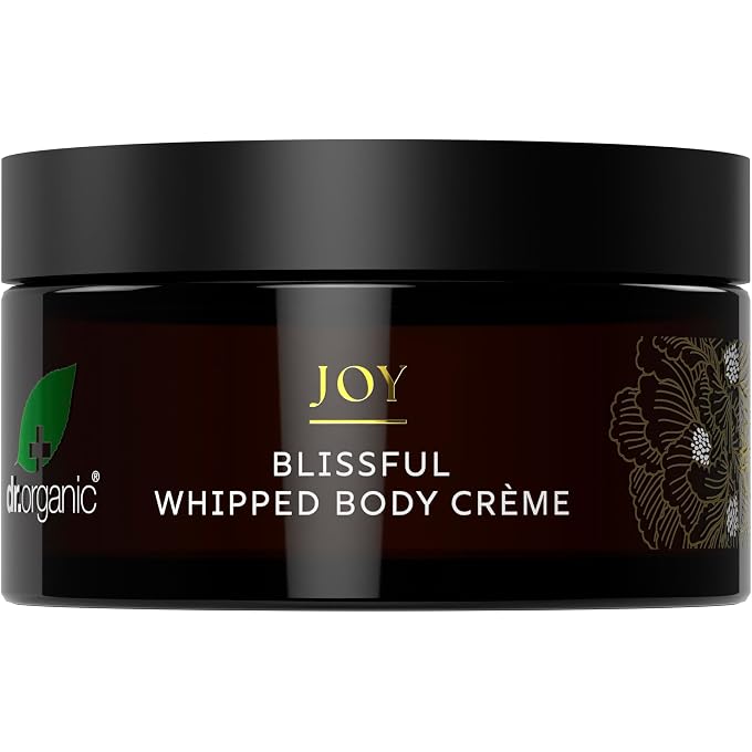 dr.organic Dr Organic Evoke Joy Blissful Whipped Body Crme, Hydrating Body Cream, 24-Hour Moisturisation, with Mimosa & Meadowsweet, Certified Organic, 200ml - Image 2