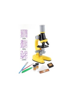 Kids Microscope Science Microscope Kits Little World Science Kits Beginner Microscope Kit with LED 100X 400X and 1200X Magnification Kids Educational Toy Preschool Science Toy