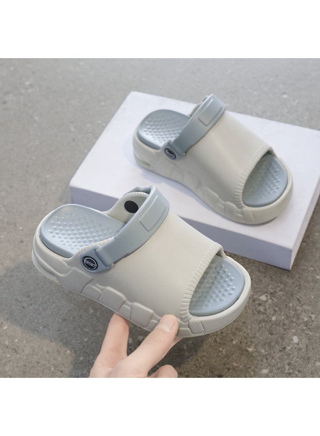 NIBEMINENT Summer  Children Slippers Anti-Slip Soft Bottom Outdoor Wearable Slip-Resistant Toddler Sandals Boys Girls Shoes  - Image 2