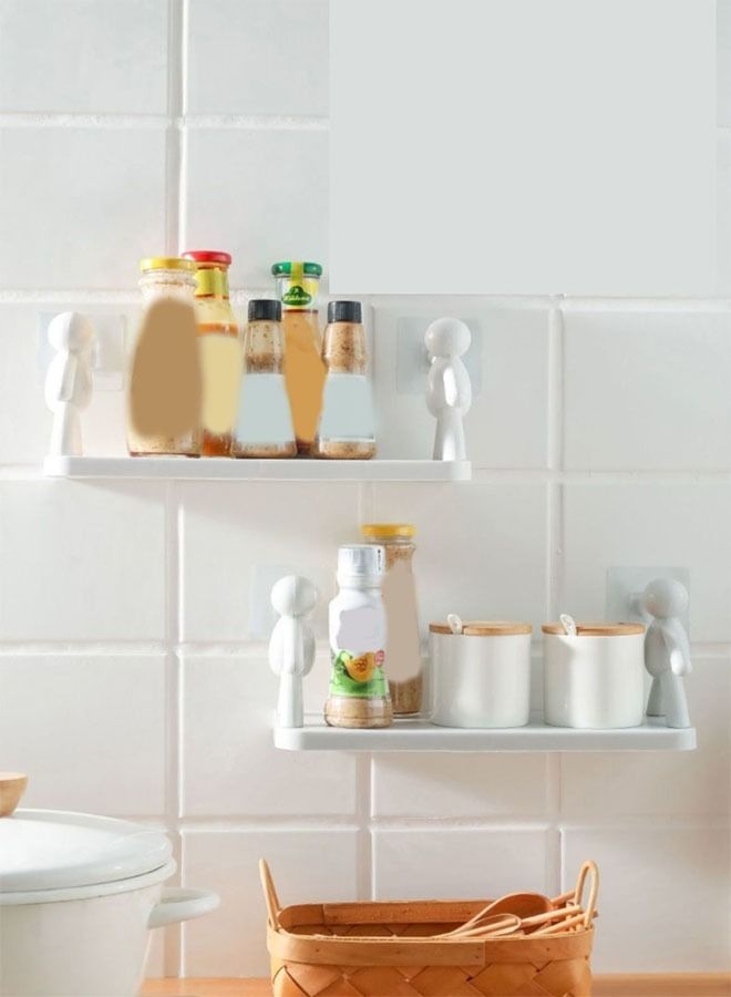 fashionhome 4 Pieces New Design Multi Purpose Wall Mounted Storage Rack - Image 2