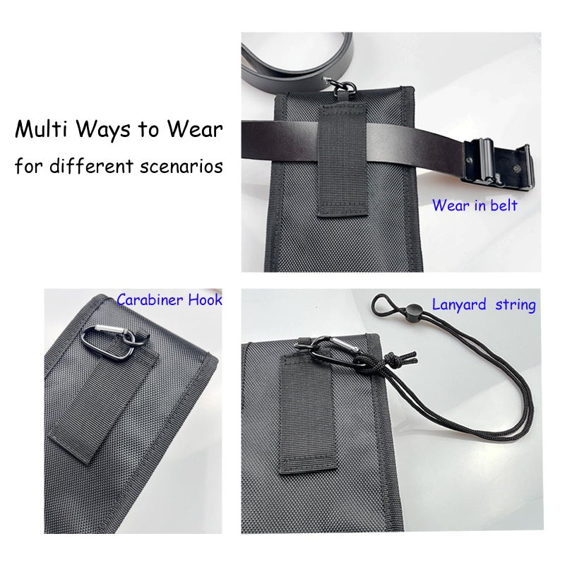 FAUDRECRO Belt Tool Pouch,Tactical Utility Pouch, Heavy-Duty Nylon EDC Multitool Organizer,Cell Phone Holder, Multi-Pockets Tool Holster Sheath Bag for Electricians Handymen Work Maintenance Dailylife Hiking - Image 5