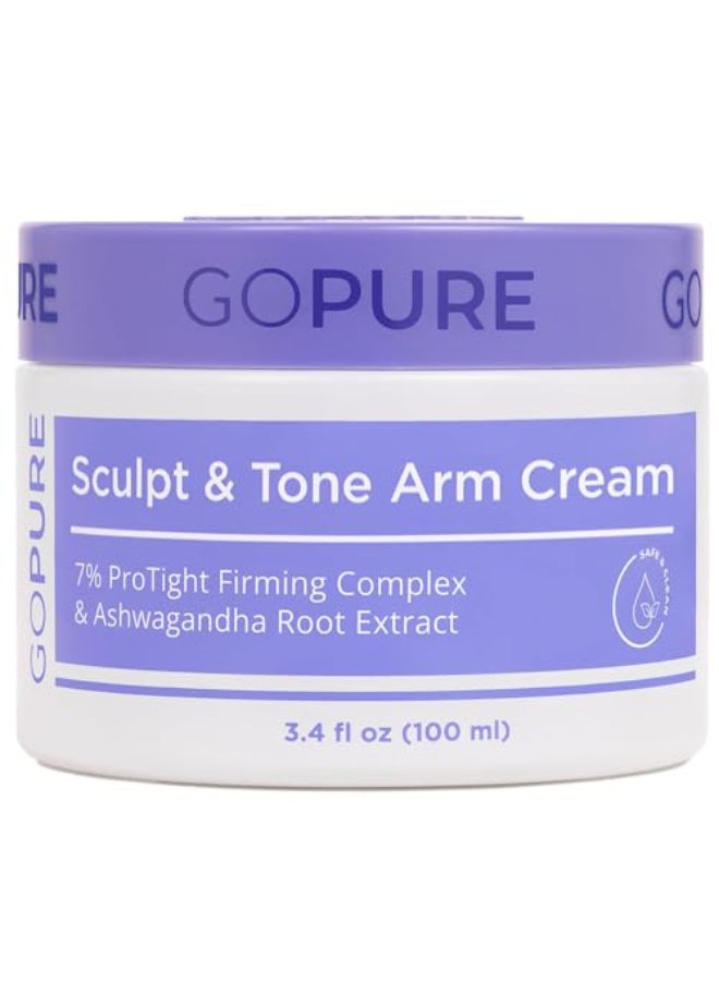 goPure Sculpt Tone Arm Cream Firming And Tightening Cream For The Arms Smooths The Look Of Wrinkles Deeply Hydrates Firms The Look Of Crepey Texture On The Arms - Image 1