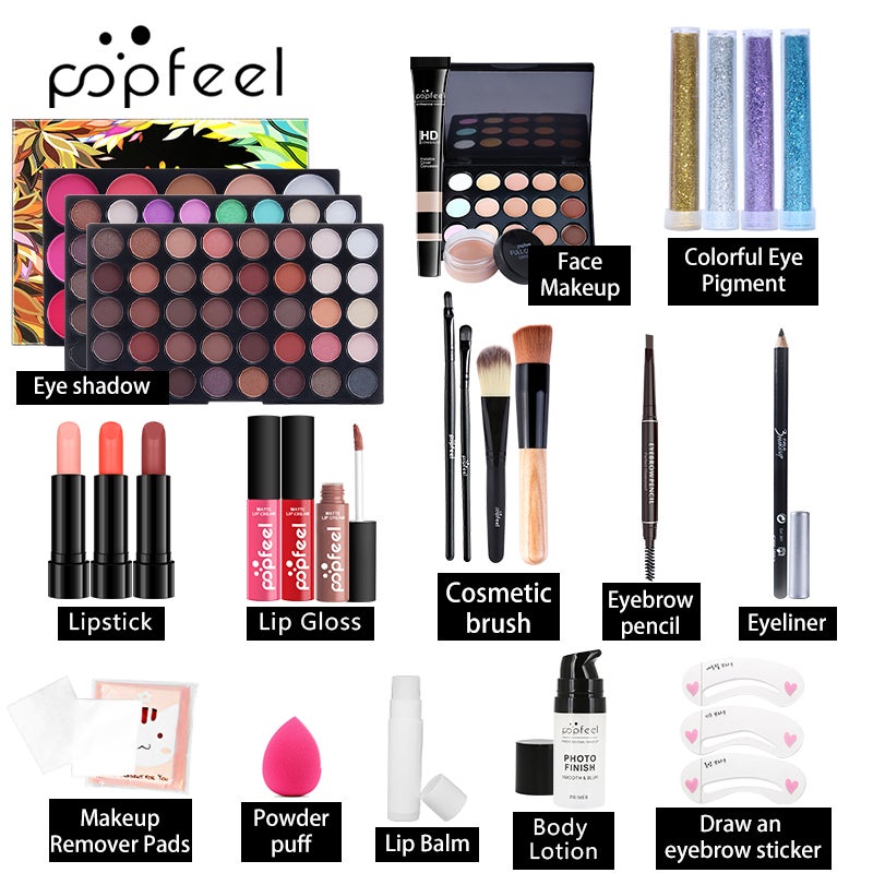 Makeup Kit for Women Full Kit, Multi-Purpose Makeup Kit All-in-One Makeup Gift Set Makeup Essential Starter Kit, Compact and Lightweight Design for Girls, Women - Image 2