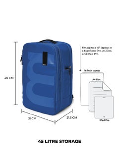 Mokobara MOKOBARA The Em Telescope Expandable Backpack - Green, Water-Resistant 15.6" Laptop Bag with Luggage Sleeve for Work, Travel, and Daily Use (Ocean)  - Image 3