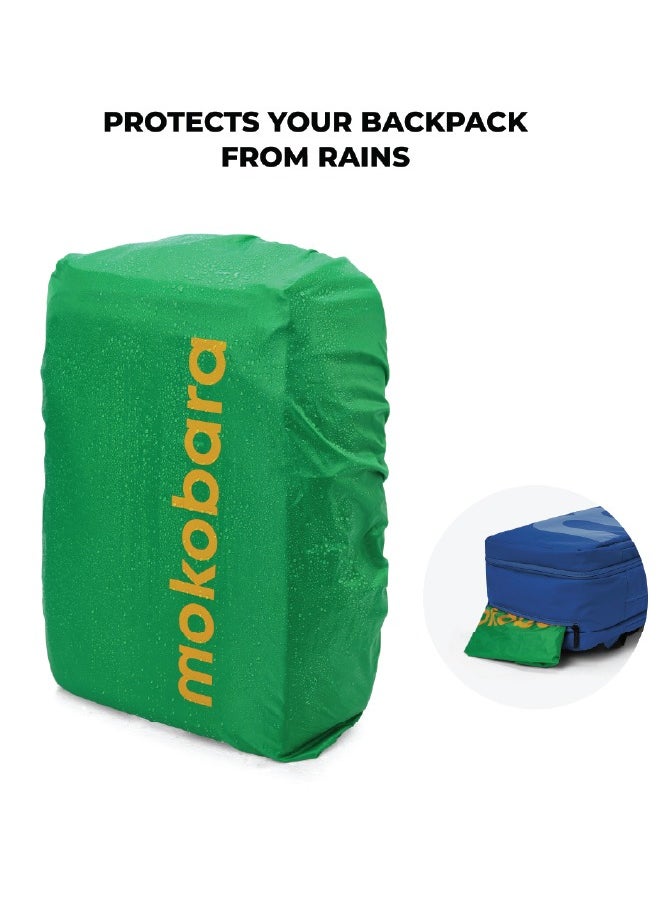 Mokobara MOKOBARA The Em Telescope Expandable Backpack - Green, Water-Resistant 15.6" Laptop Bag with Luggage Sleeve for Work, Travel, and Daily Use (Ocean)  - Image 5