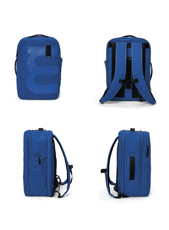 موكوبارا للتجارة ذ.م.م The Em Telescope Expandable Backpack - Green, Water-Resistant 15.6" Laptop Bag with Luggage Sleeve for Work, Travel, and Daily Use (Ocean)