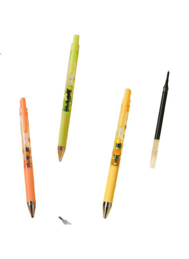 Pilot Juice Up Gel Pen, Good For Trial Writing, Ljp20S5Blorb Lp3Rf12S5B, 0.5Mm, Black, Heart Orange (1 Pen With 3 Refills) - Image 1