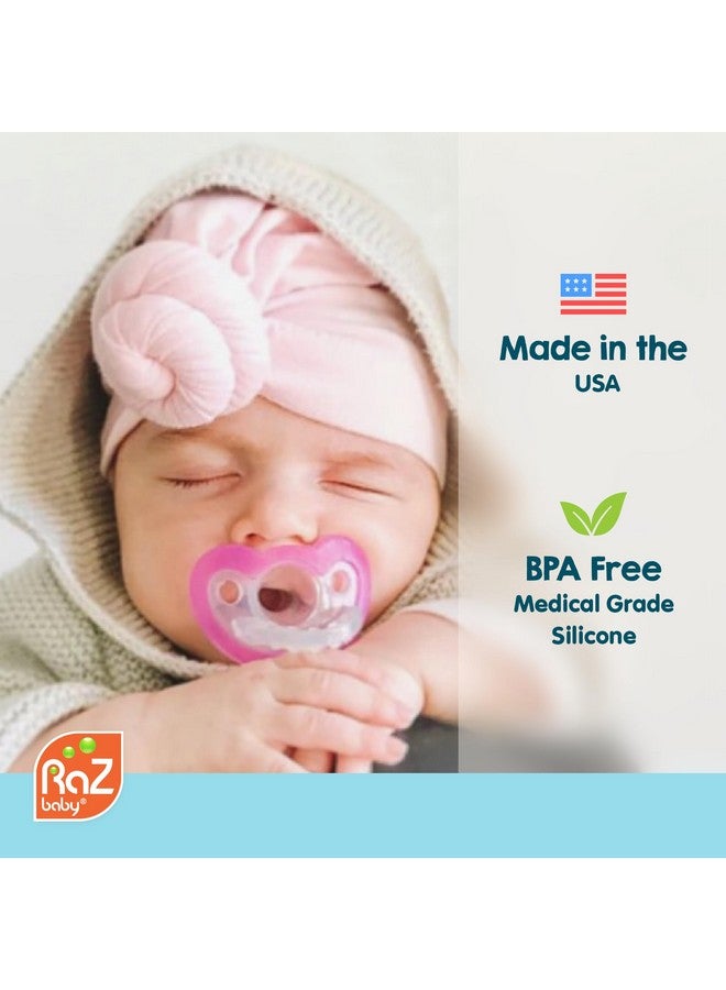 RaZbaby Sloth RaZbuddy Stuffed Animal Pacifier Holder for Newborns & Up, Made in The USA, Detachable Orthodontic JollyPop Pacifier, Medical-Grade 100% BPA-Free Silicone, -0 Months+ - Image 3
