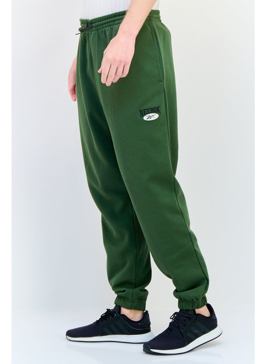 Reebok Men Sportswear Fit Embroidered Logo Training Sweatpants, Green  - Image 2