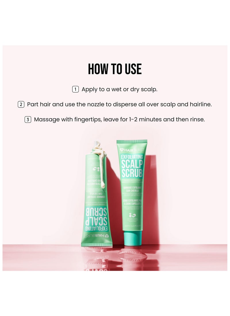 HAIR BURST - Scalp Scrub - Vegan Anti-Dandruff Pre-Shampoo Treatment - Deep Cleaning, Clarifying Exfoliator - Removes Build Up and Flaky Scalp to Promote Hair Growth - Image 1