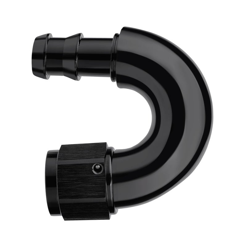EVIL ENERGY 6AN 180 Degree Push Lock Fitting One Piece Full Flow Hose End - Image 2
