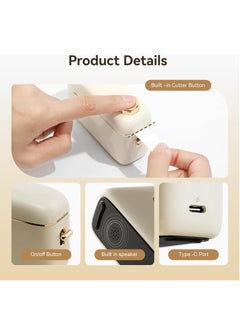 NIIMBOT H1S Label Printer Mini Thermal Label Maker with 1 Roll 15mm*7.5m White Tape, Portable Bluetooth Label Printer with 10-15mm Print Width to Print Continuous and Gap Label, Label Printer Great for Business Home and Office Organization  - Image 4