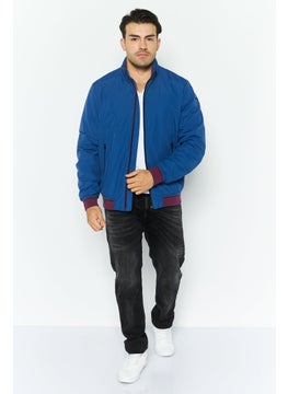 GEOX Men Brand Logo Parka Jacket, Blue  - Image 2