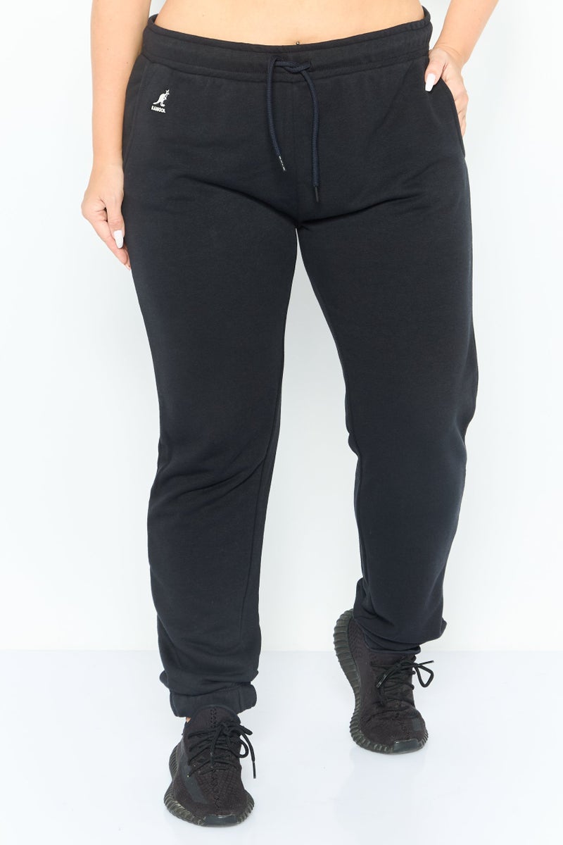 KANGOL Women Sportswear Fit Embroidered Outdoor Track Pants, Black - Image 1