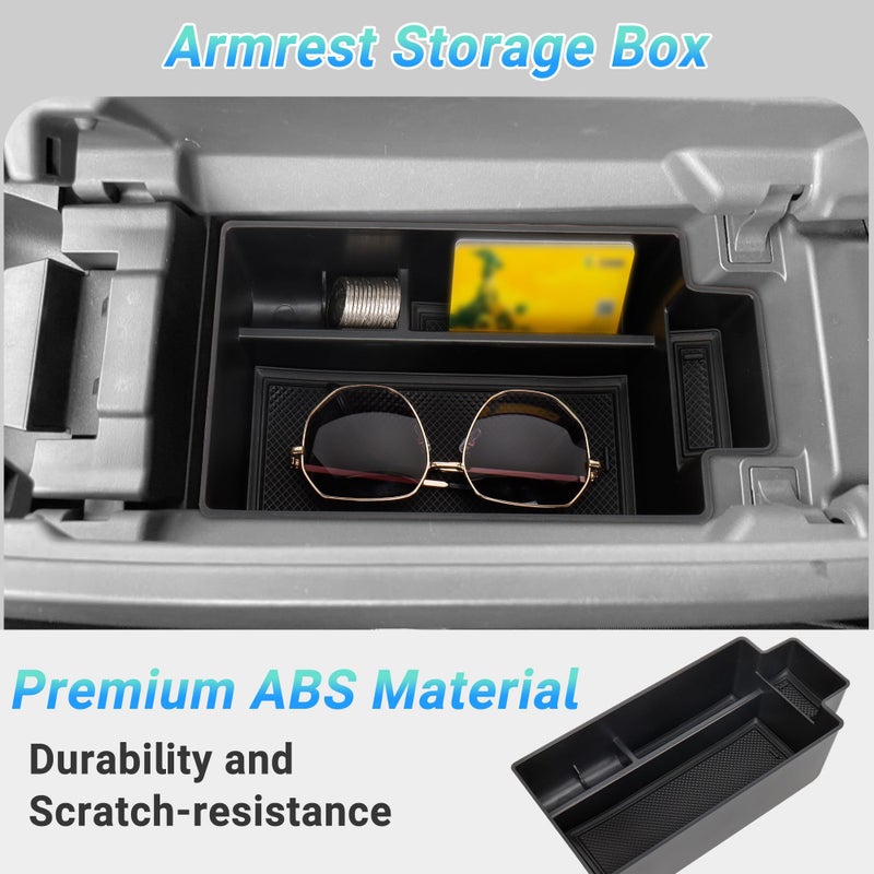 Sinminou 3PCS Center Console Organizer Compatible with 2021-2026 Nissan Rogue S/SV/Rock Creek, 2021-2022 Nissan Rogue SL, Lower Center Interior Storage Box, Dashboard Tray Only Fit 8-inch Screen - Image 5