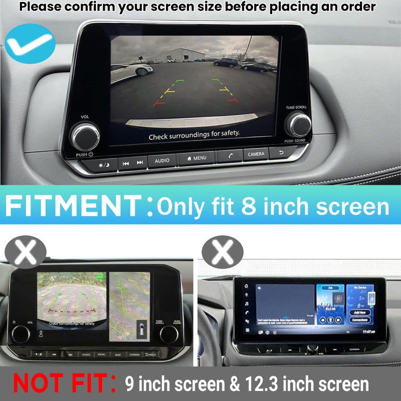 Sinminou 3PCS Center Console Organizer Compatible with 2021-2026 Nissan Rogue S/SV/Rock Creek, 2021-2022 Nissan Rogue SL, Lower Center Interior Storage Box, Dashboard Tray Only Fit 8-inch Screen - Image 3