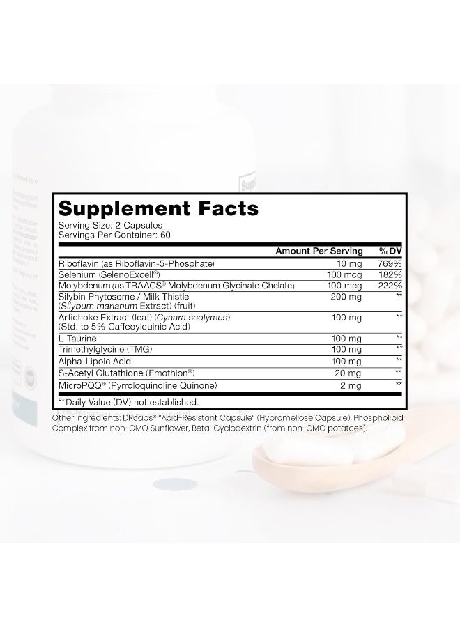 Pure Therapro Rx Liposomal Liver Detox + 120 Acid-Resistant VCaps - Image 2