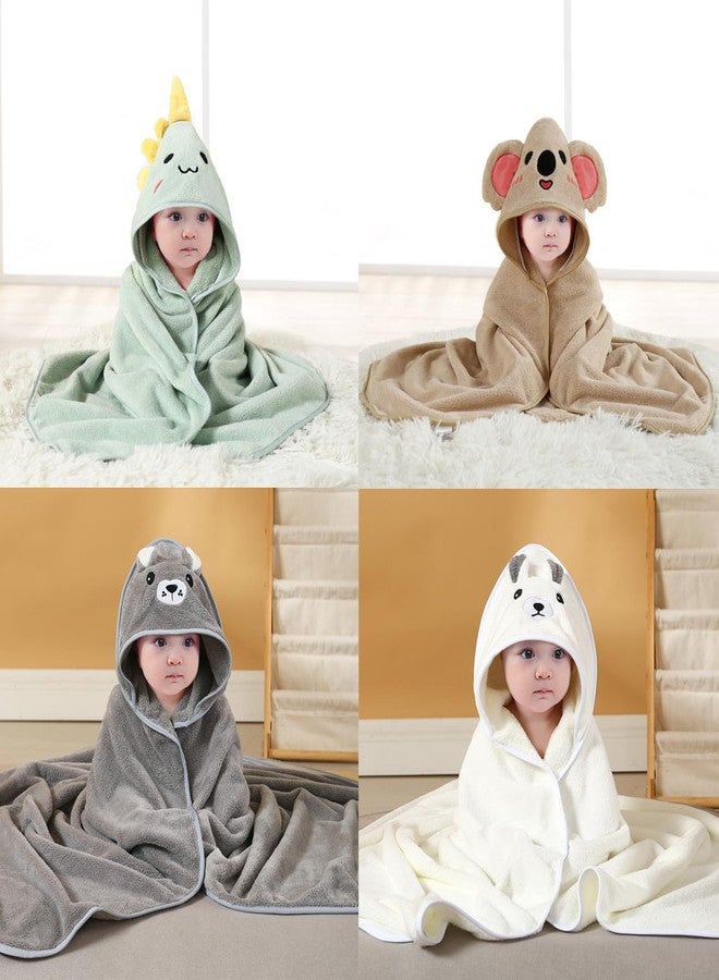 TMIELYBS Hooded Baby Towels, 4 Packs Premium Soft Baby Bath Towels with Hood for Babies, Toddler, Infant - Ultra Absorbent, Baby Stuff Shower as Best Gifts for Boys and Girls (4Pack) - Image 2