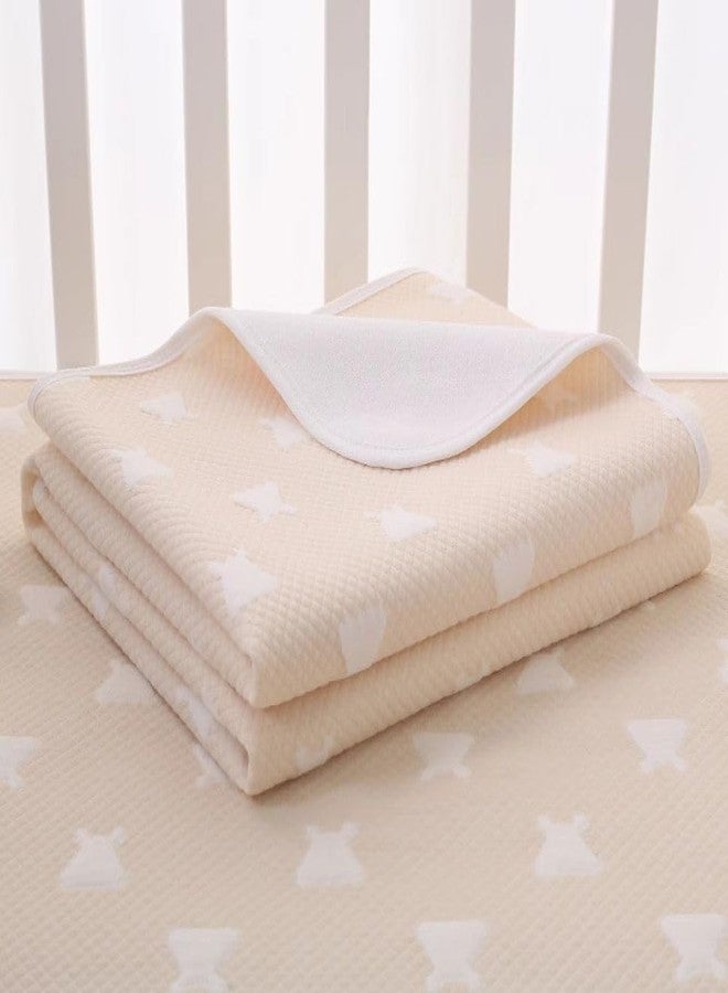 Reexplore Cartoon Baby Swaddling Blanket | Soft Poly Cotton Mild Winter Crib Blanket for Newborn & Infants | Lightweight, Breathable Multi-Purpose Baby Wrap (Yellow) - Image 1