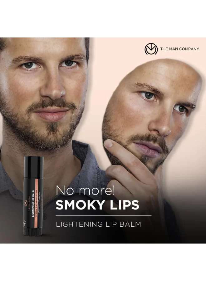 The Man Company Lightening Lip Balm With Vitamin E, Coconut And Olive Oil  4 G