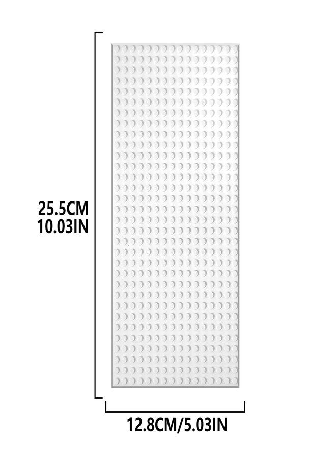 EKIND إيكيند 4 قطع قاعدة بناء كلاسيكية 5" × 10"، متوافقة مع العلامات التجارية الرئيسية لقطع اللعب، تشجع على المنطق والإبداع من خلال اللعب، أنشطة STEM مثالية للأطفال (أبيض) - Image 2