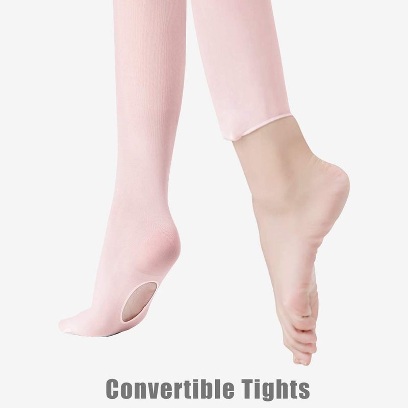 Stelle Girls Women Ballet Dance Convertible Tights Ultra Soft Pro Transition Tights (2-BP, 4-6years) - Image 5