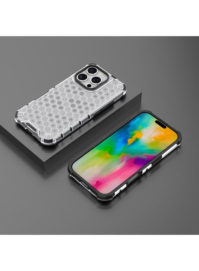 اس-توب جراب هاتف مقاوم للصدمات على شكل خلية نحل لهاتف iPhone 16 Pro Max - Image 3