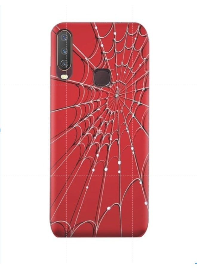 غطاء حماية واق مناسب لهاتف فيفو Y12. أحمر