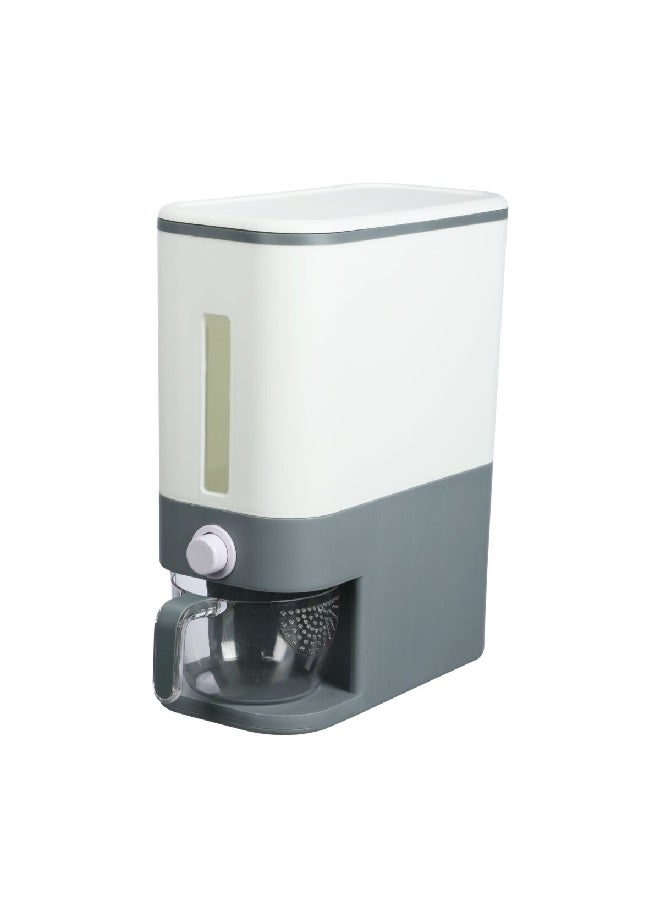 Felli Rice Dispenser Grey and White 10kg FF6068-G - Image 1