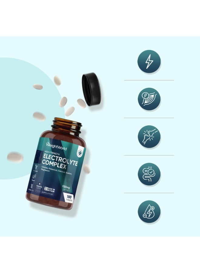 WeightWorld Electrolyte Complex - 930mg per Tablet - 6 Months Supply - 180 Electrolyte Tablets - Includes Magnesium, Chloride, Potassium, Calcium & Sodium - Vegan, Unflavoured & Non-GMOWeightWorld Electrolyte Complex - 930mg per Tablet - 6 Months Supply - 180 Electrolyte Tablets - Includes Magnesium, Chloride, Potassium, Calcium & Sodium - Vegan, Unflavoured & Non-GMO - Image 4
