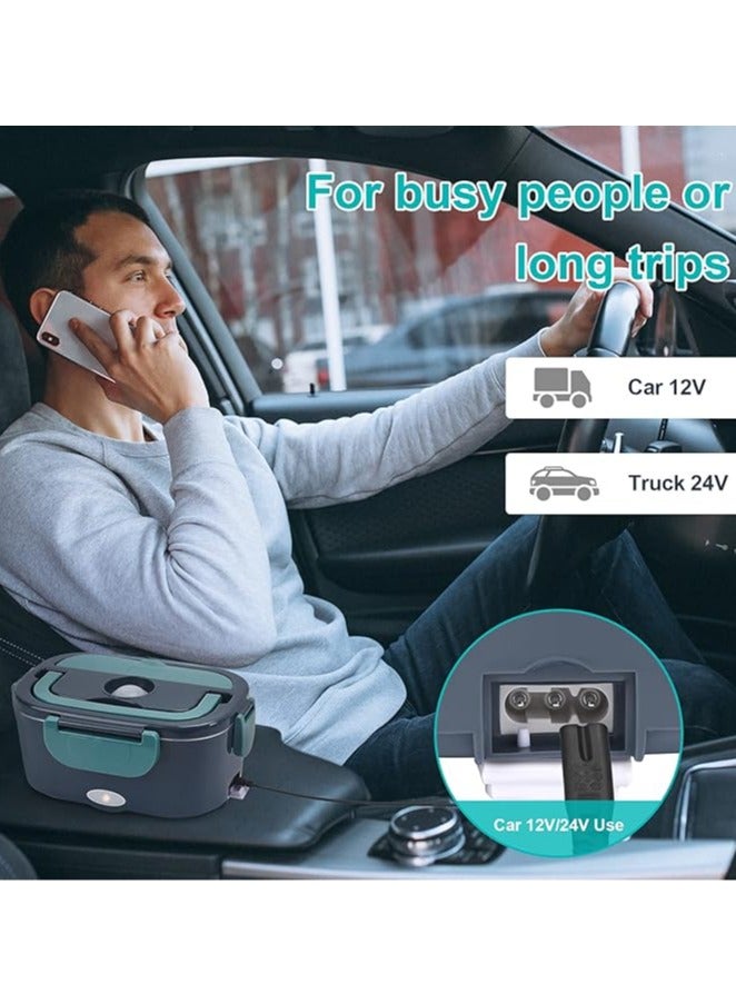 general Electric Lunch Box, 3-in-1 Portable Electric Lunch Box (12V/24V/UK), 60W Electric Taper, 1.5L Food Warmer for Car, Truck, Home or Camping - Image 2