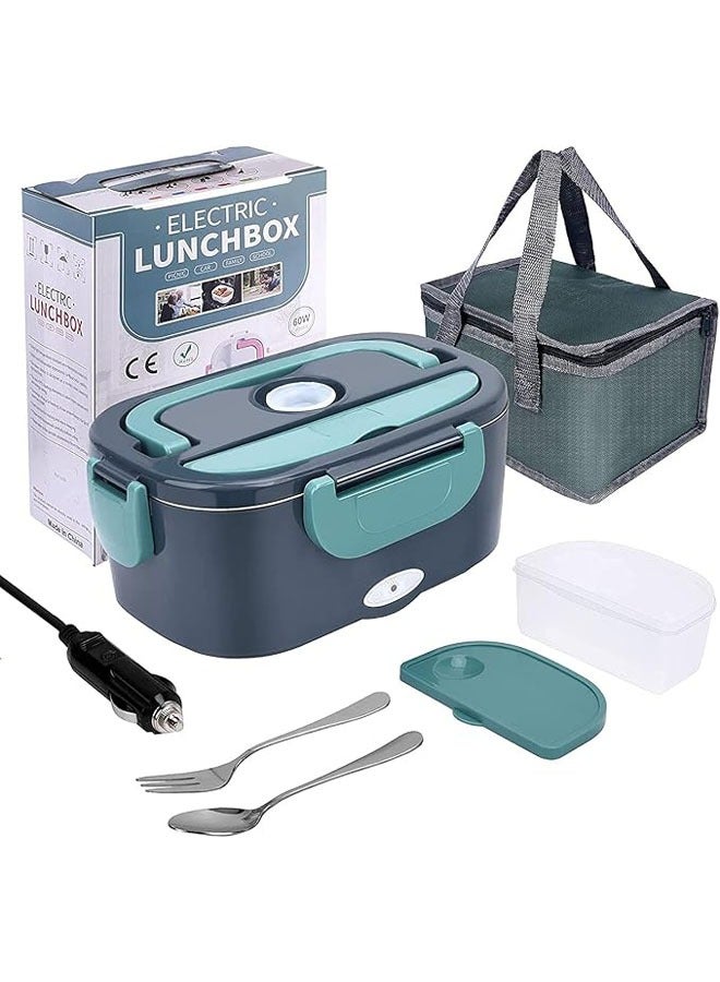 general Electric Lunch Box, 3-in-1 Portable Electric Lunch Box (12V/24V/UK), 60W Electric Taper, 1.5L Food Warmer for Car, Truck, Home or Camping - Image 1