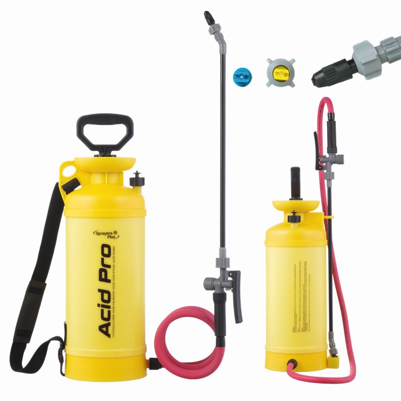 Sprayers Plus Acid Sprayer 2 Gallon, Acid Pro Compression Sprayer, Chemical Resistant, Leak-Free, for Acid Stain Muriatic Acid - Image 1