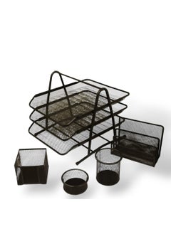 Hi Tekno Hi tekno 5 Pieces Office Supplies Set 36 x 30 cm - Black  - Image 1
