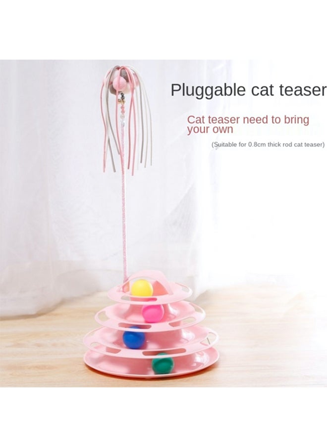 Kidle Pet Amusement Plate Cat Toy Pink 44.5x21x4cm - Image 3