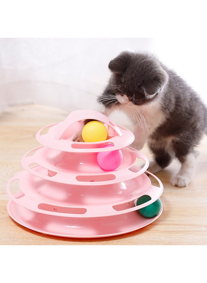 Kidle Pet Amusement Plate Cat Toy Pink 44.5x21x4cm - Image 4